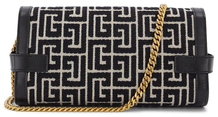 Balmain Monogram Bbuzz 23 Pochette Black