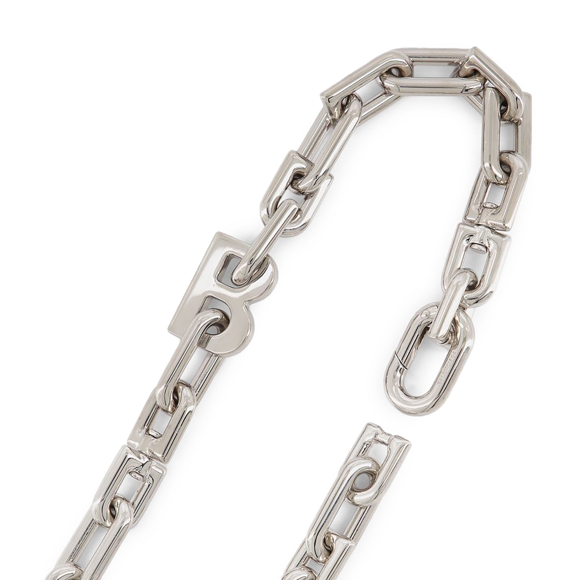 アクセサリー BALENCIAGA Silver Thin B Chain Necklace B Chain thin necklace in silver - Balenciaga | Mytheresa