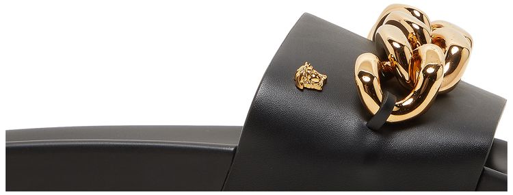 Versace Wmns Slide Chain   Black