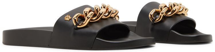Versace Wmns Slide Chain   Black