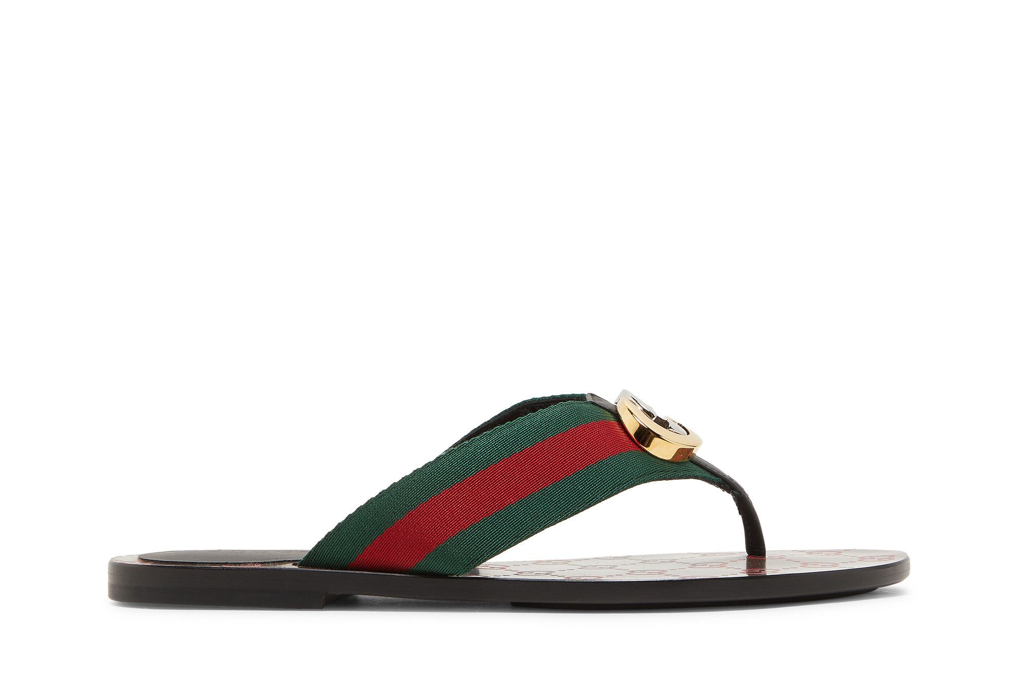 Gucci web flip flops deals