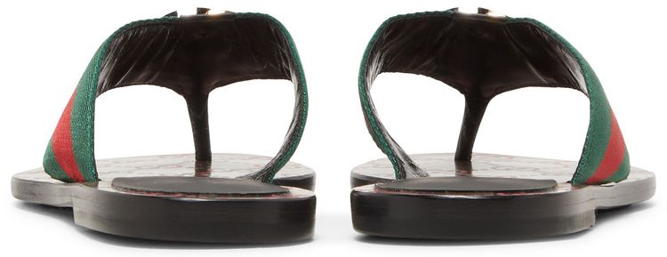 Gucci Wmns GG Web Sandal Black Green Red