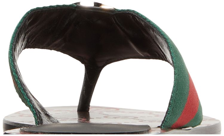 Gucci Wmns GG Web Sandal Black Green Red