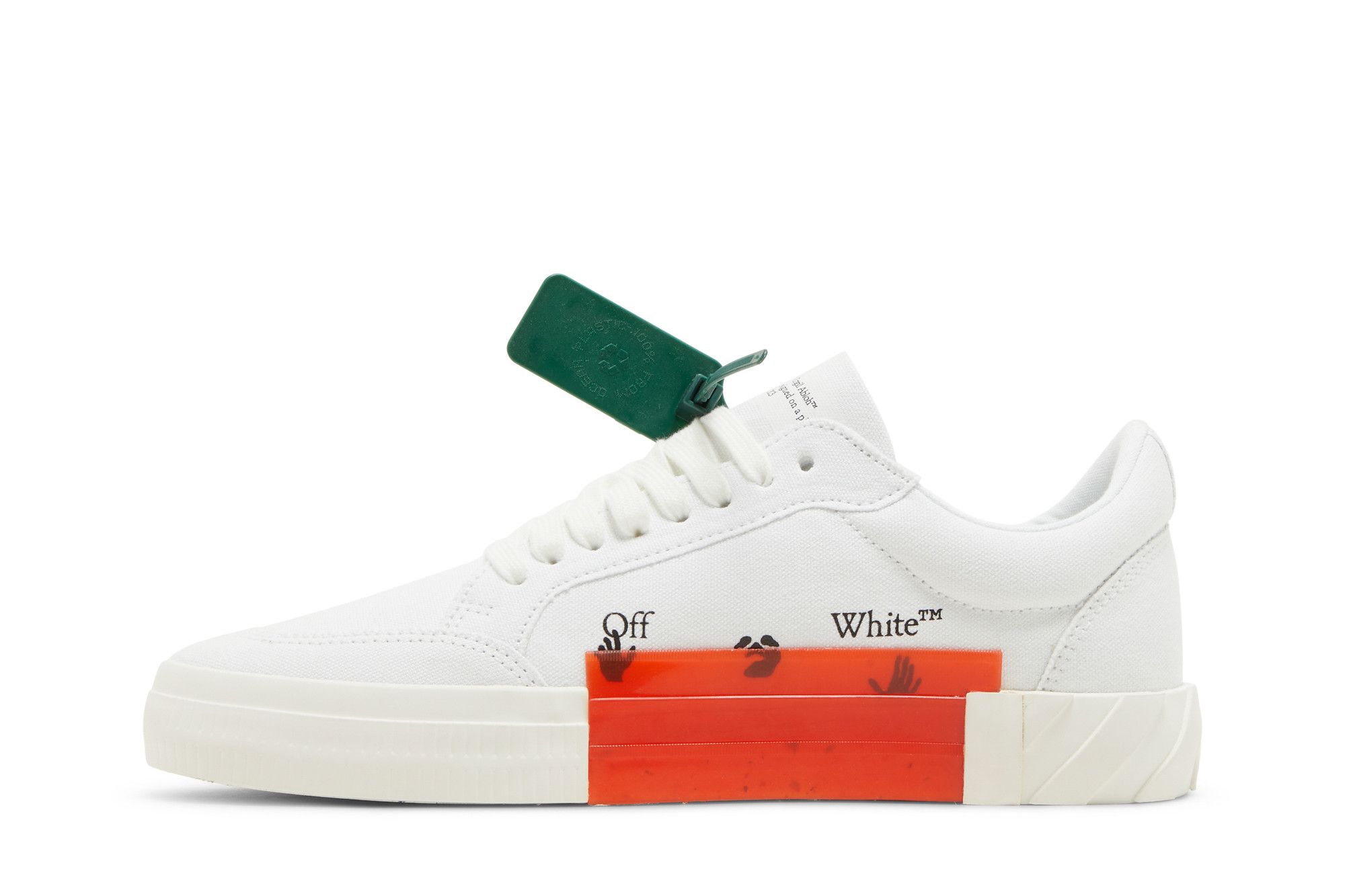 Size 7.0 Off-White Vulc Sneaker 'White Black'