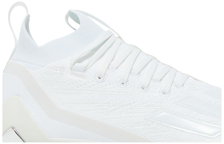 Adizero Primeknit Cleats White Silver Metallic