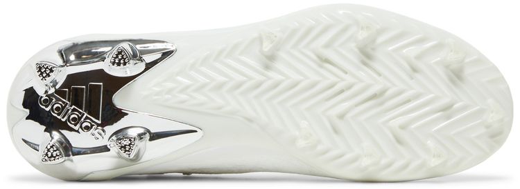 Adizero Primeknit Cleats White Silver Metallic