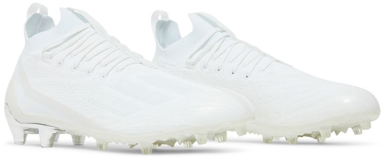 Adizero Primeknit Cleats White Silver Metallic