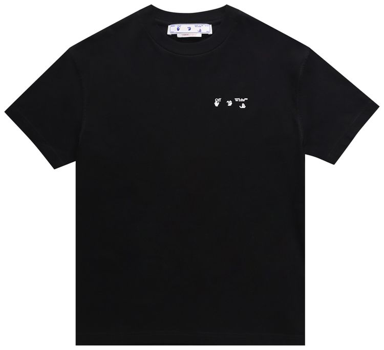 Off White Swimming Man Tee BlackWhite
