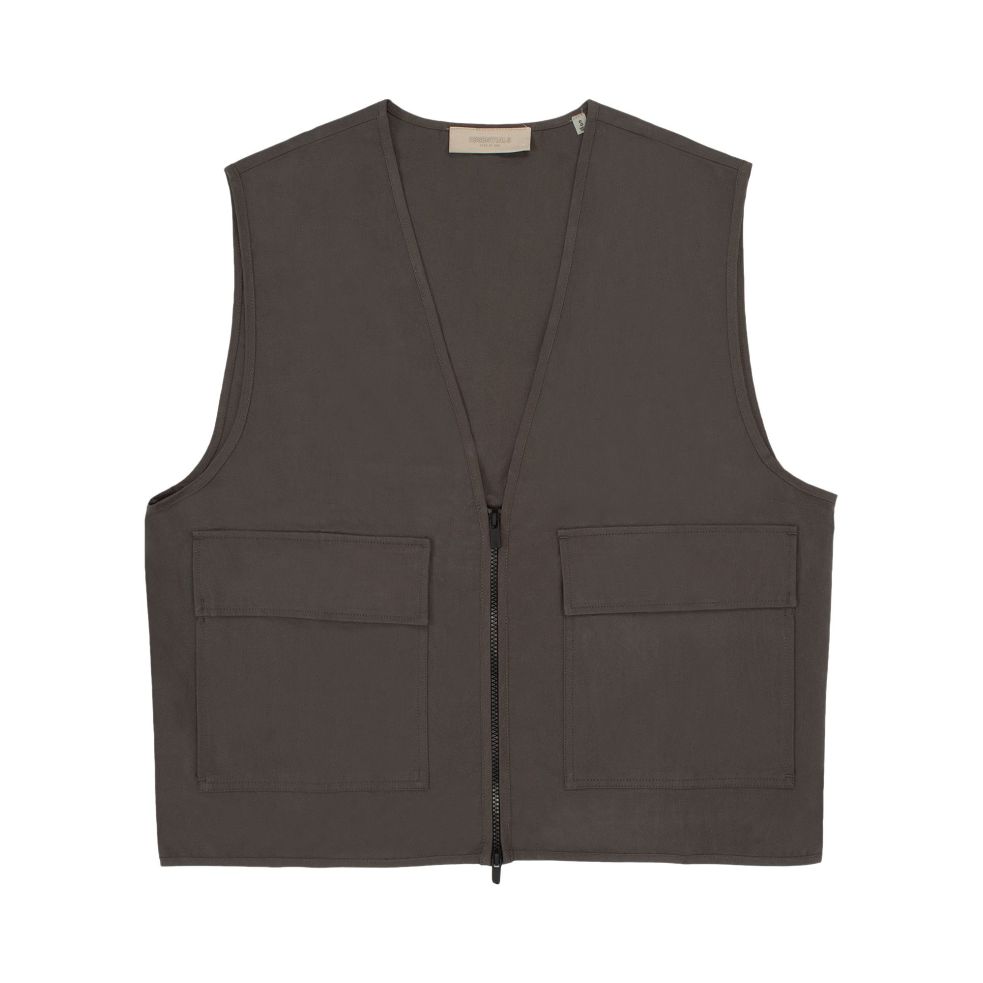 Buy Fear of God Essentials Work Vest 'Iron' - 202BT212020F | GOAT