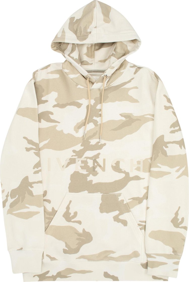 Givenchy Classic Fit All Over Print Hoodie 'Light Beige'