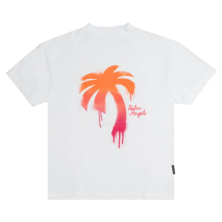Palm Angels The Palm Classic Tee WhiteFuchsia