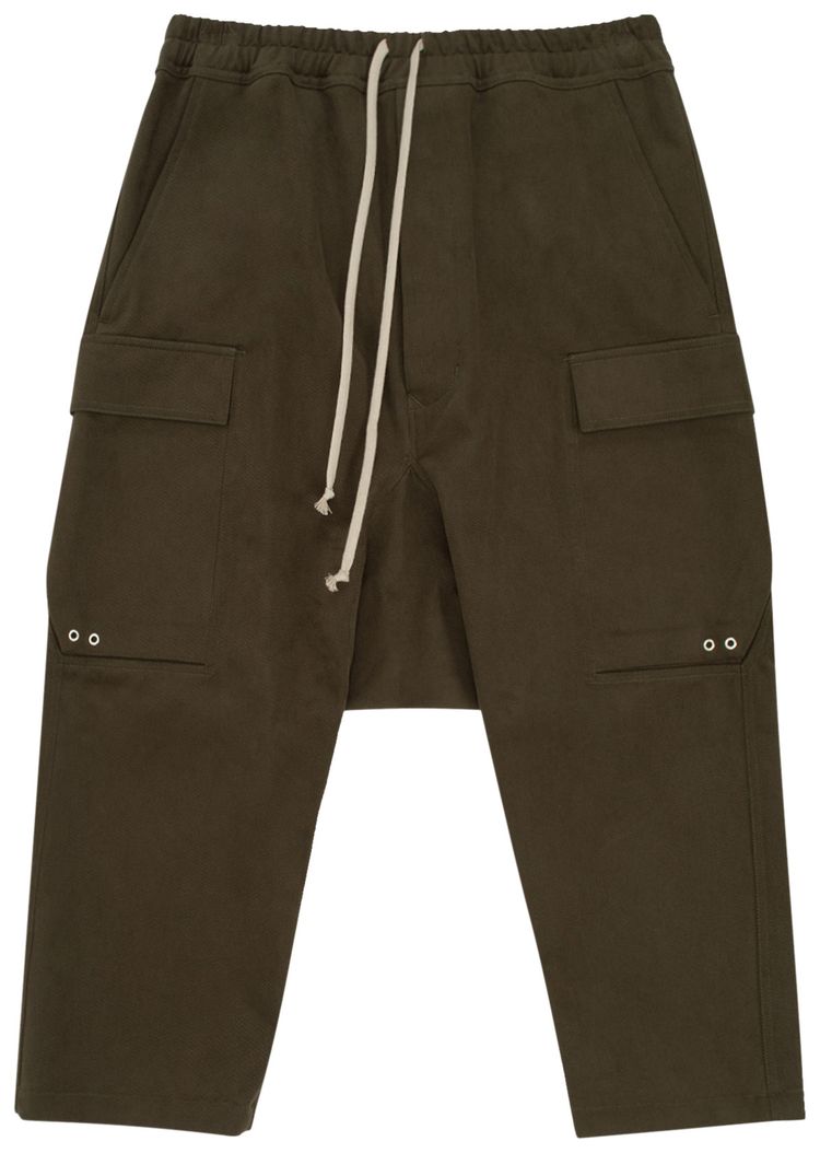 Rick Owens Cargo Cropped Pant Green