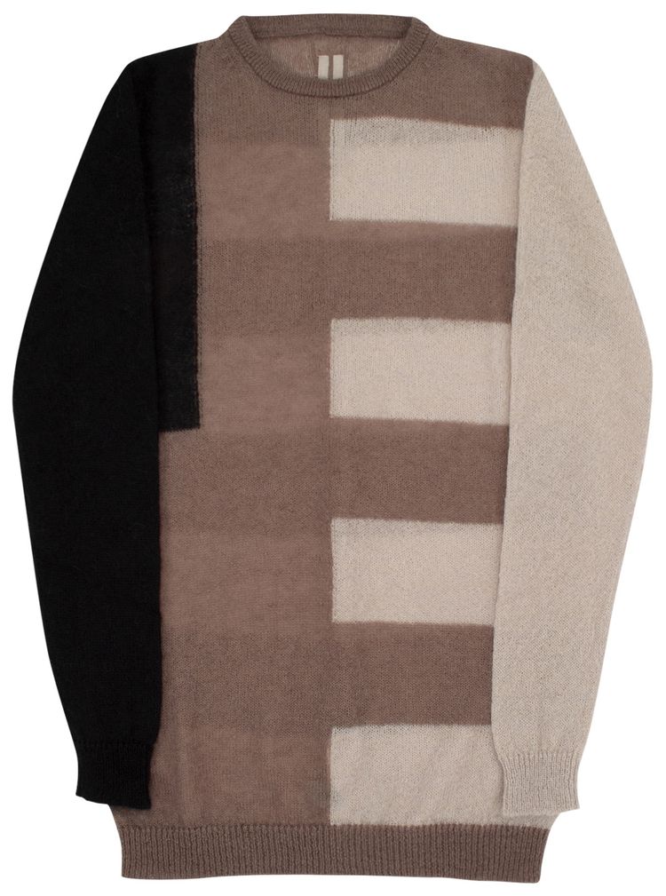 Rick Owens Oversized Round Sweater BlackPearl