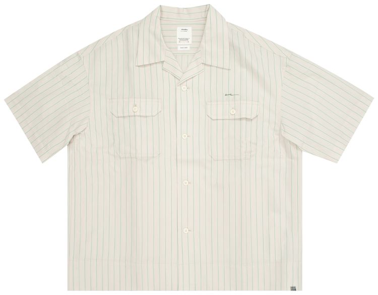 Visvim Caban Work Shirt Short Sleeve Green