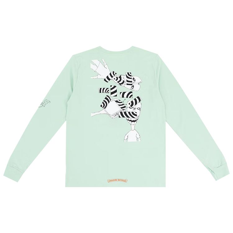 Chrome Hearts Matty Boy Lust Long Sleeve T Shirt Seafoam