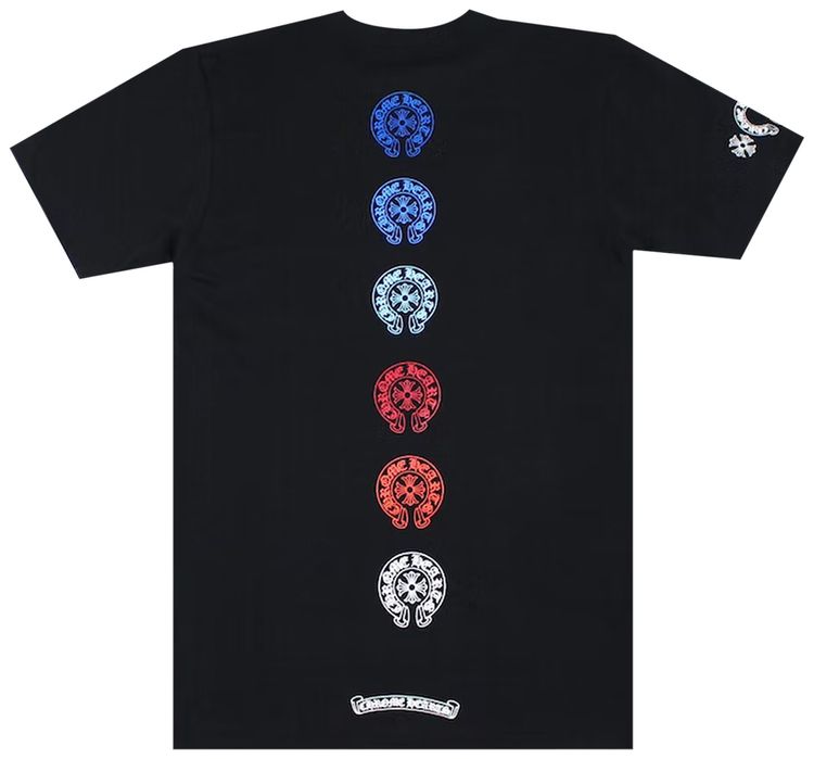 Chrome Hearts Multicolor Horseshoe T Shirt Black