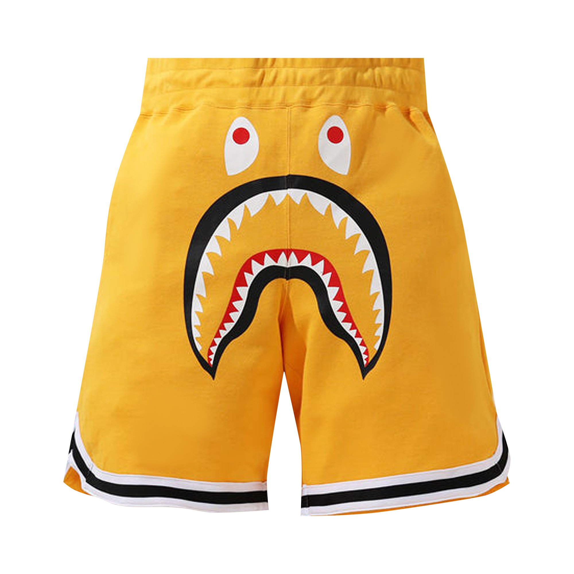 Buy BAPE Shark Basketball Sweat Shorts 'Yellow' - 1H30 153 015