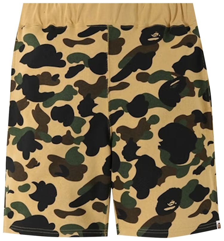 BAPE 1st Camo Sweat Shorts Yellow