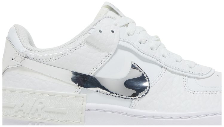 Nike Wmns Air Force 1 Shadow White Metallic Silver