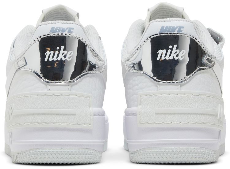 Nike Wmns Air Force 1 Shadow White Metallic Silver