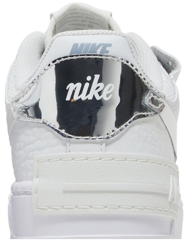 Nike Wmns Air Force 1 Shadow White Metallic Silver