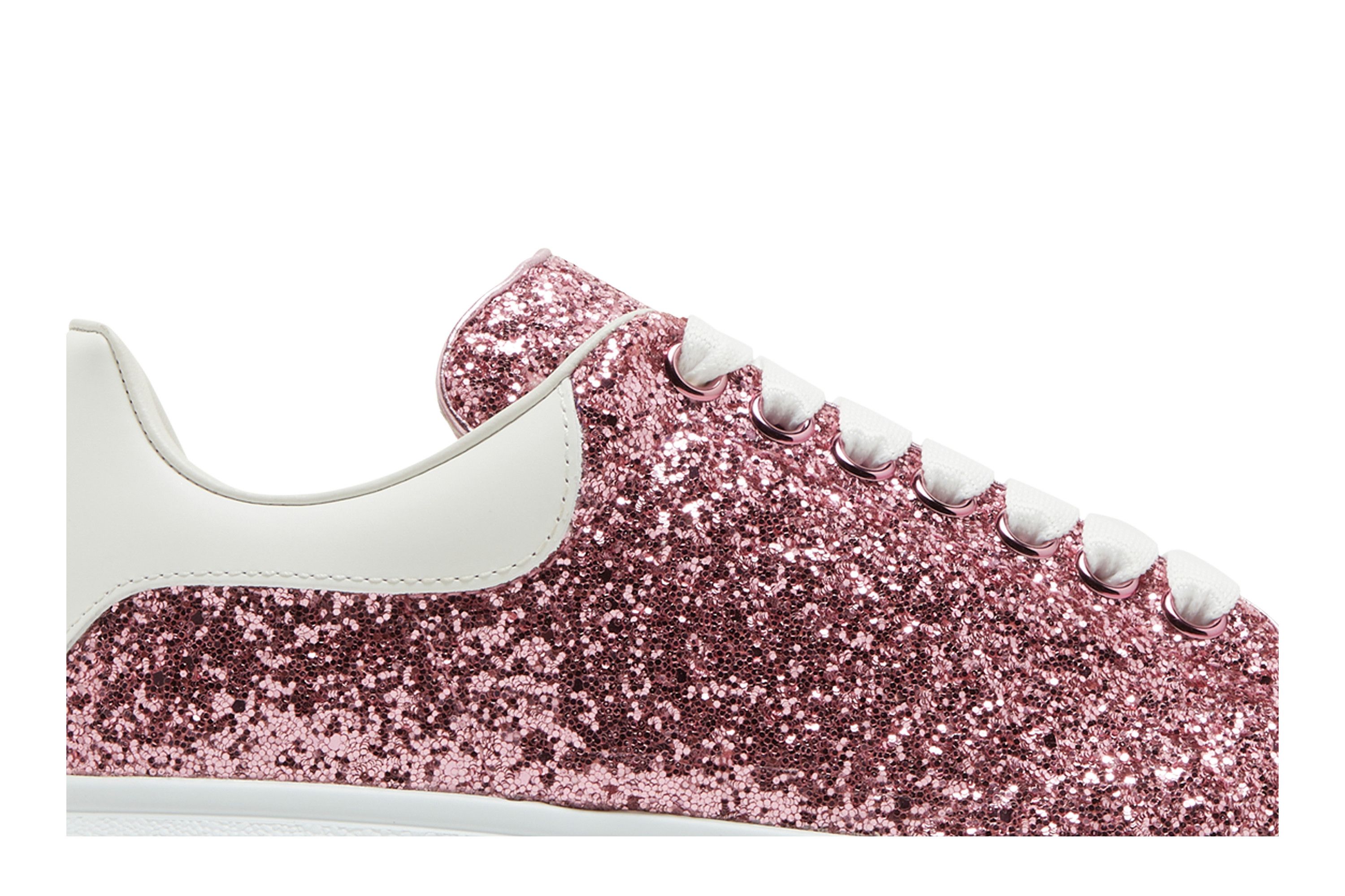 Pink glitter alexander mcqueen's hotsell