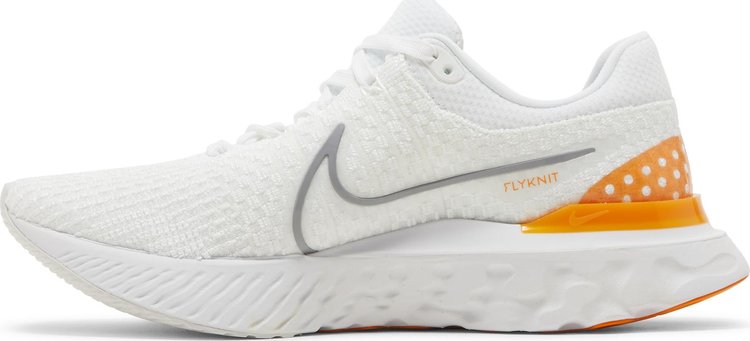 React Infinity Run Flyknit 3 White Kumquat