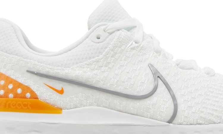 React Infinity Run Flyknit 3 White Kumquat