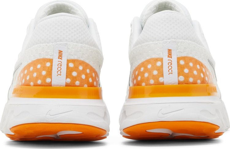 React Infinity Run Flyknit 3 White Kumquat