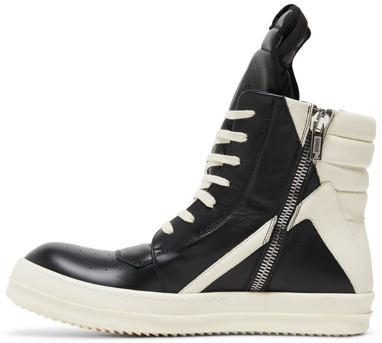 Rick Owens Strobe Geobasket High Black Milk