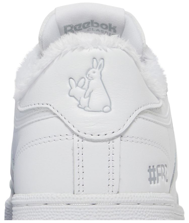 atmos x FR2 x Reebok Club C 85 White Grey