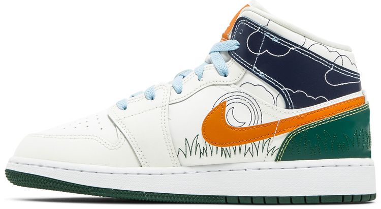 Air Jordan 1 Mid SE GS Stitch