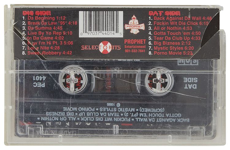 Pre Owned Three 6 Mafia Mystic Stylez Cassette Tape Black