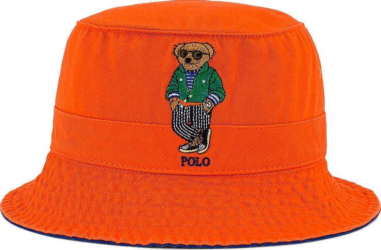 Buy Polo Ralph Lauren Polo Bear Bucket Hat 'Sailing Orange ...
