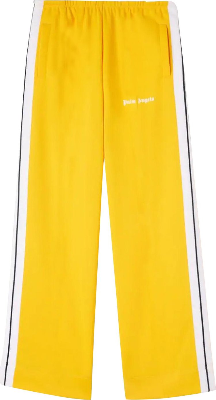Palm Angels Loose Track Pants 'Yellow/White'