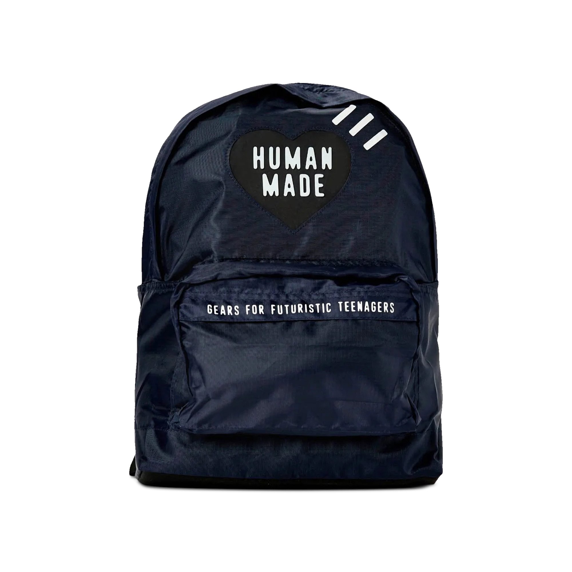 Buy Human Made Nylon Ripstop Heart Backpack 'Navy' - HM23GD019