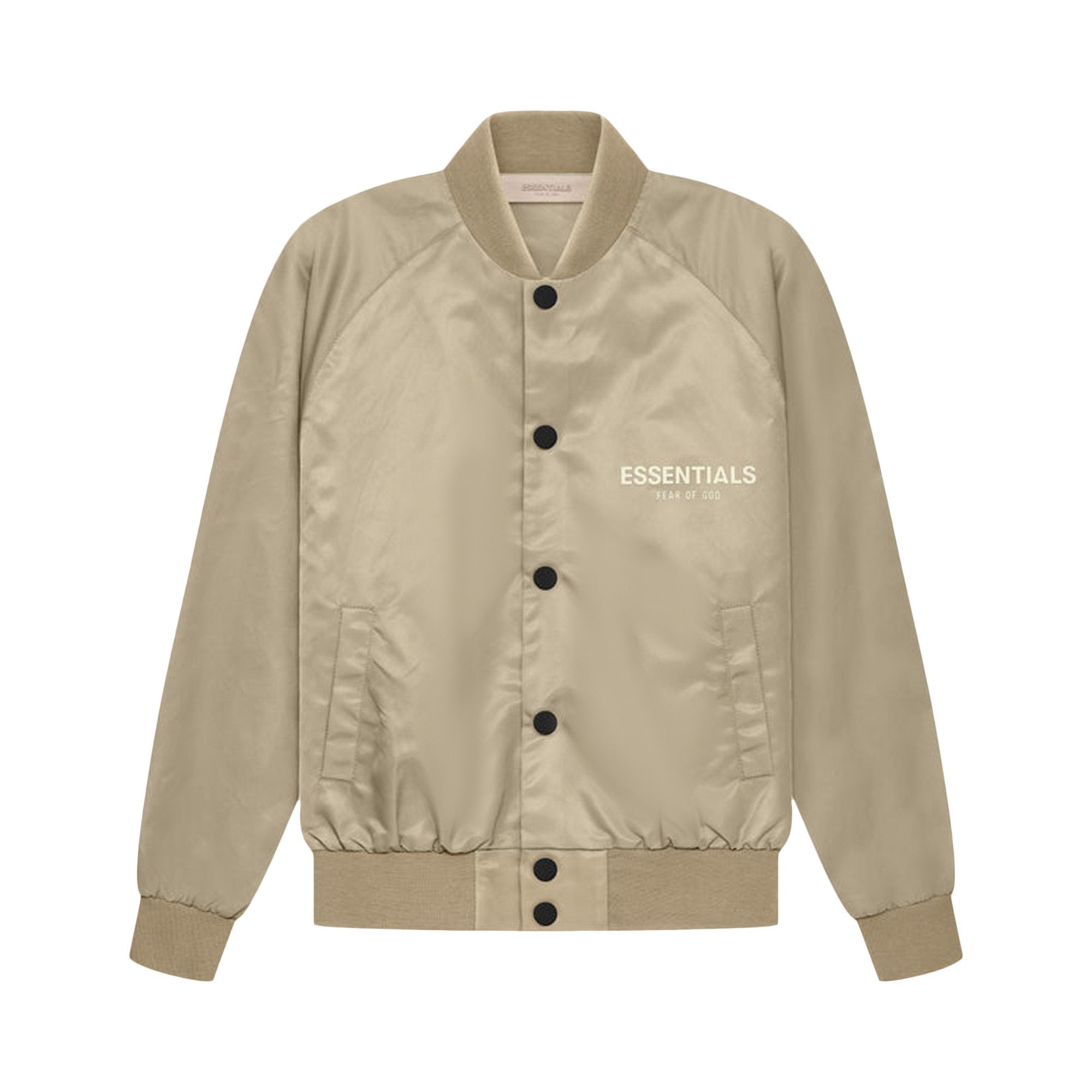 Achetez des Fear of God Essentials Kids Baseball Jacket Oak 785BT214802K GOAT FR