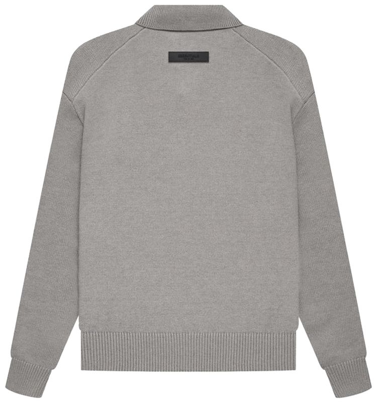 Fear of God Essentials Kids Big E Knit Polo Dark Oatmeal