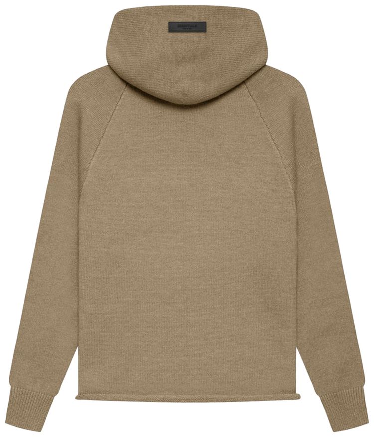 Fear of God Essentials Kids Big E Knit Hoodie Oak