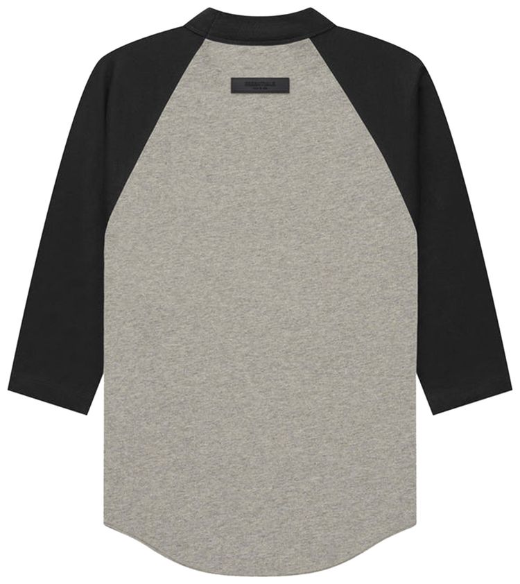 Fear of God Essentials Kids 34 Sleeve Baseball Tee Dark Oatmeal