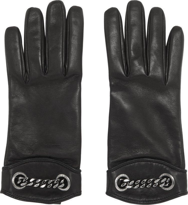 Saint Laurent Gloves 'Black'