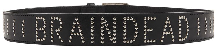 Brain Dead Studded Cow Hide Standard Belt Black