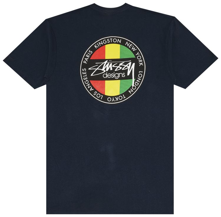 Stussy Kingston Dot Tee Navy