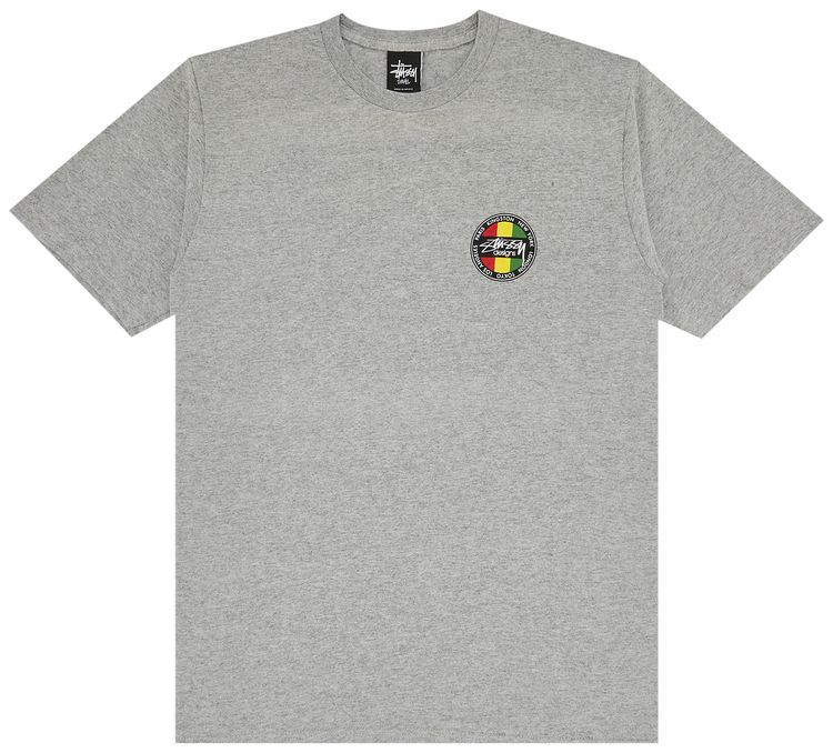 Stussy Kingston Dot Tee Grey Heather