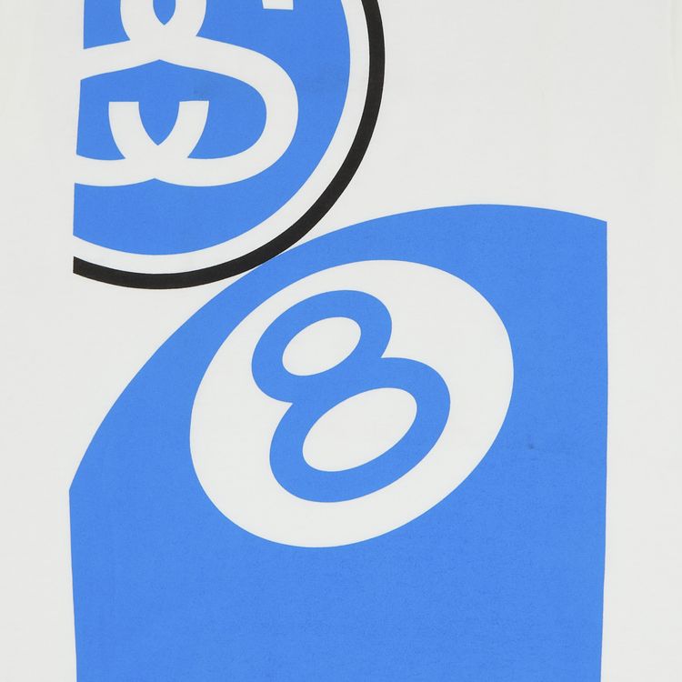 Stussy Big 8 Ball Link Tee White