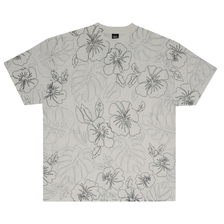 Stussy Gear Hawaiian Flower Tee White