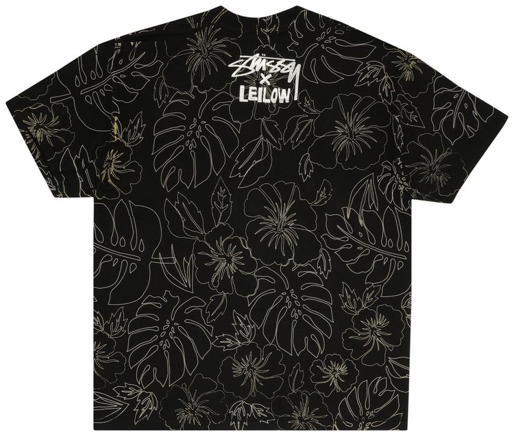 Stussy Gear Hawaiian Flower Tee BlackGold