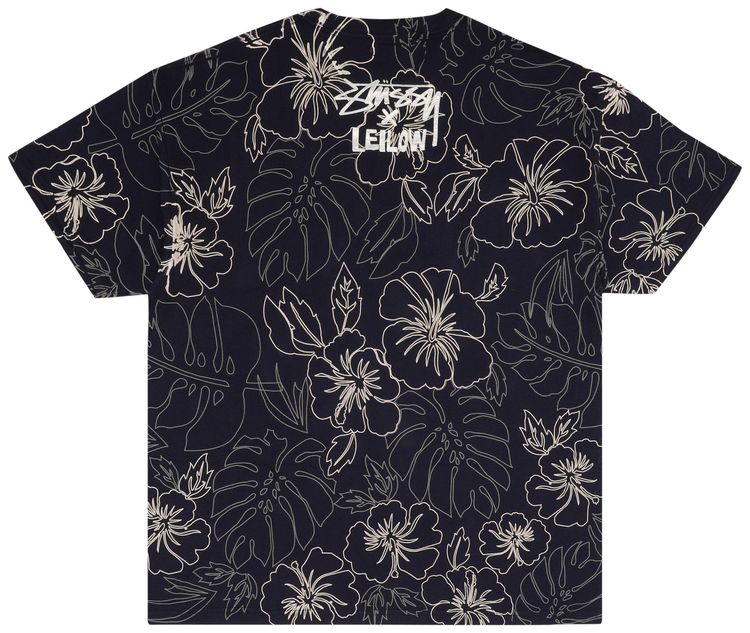 Stussy Gear Hawaiian Flower Tee Navy