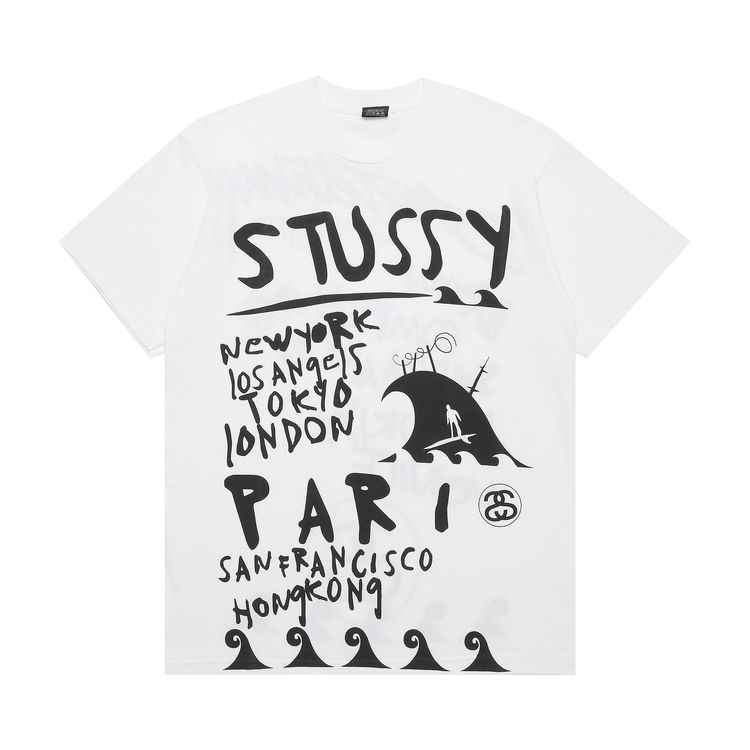 Stussy Gear Wave World Tour Tee White