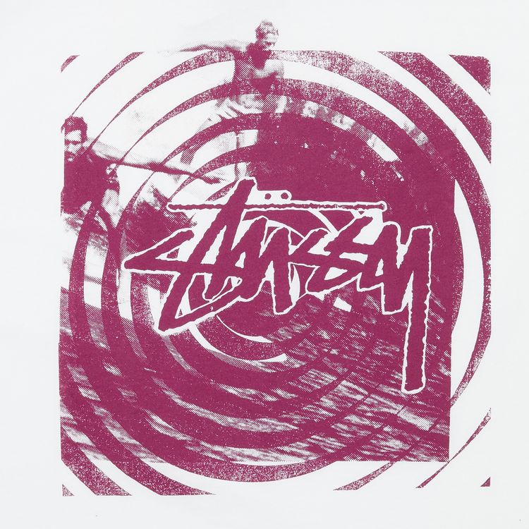 Stussy Surf Swirls Tee WhitePurple